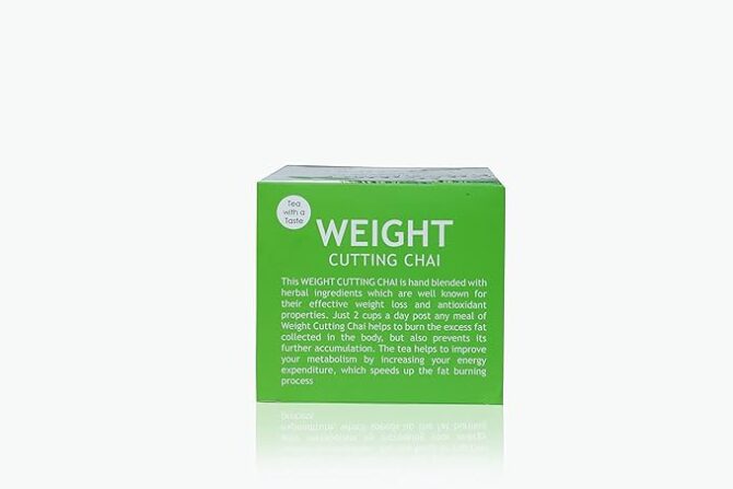 WEIGHT CUTTING CHAI for weight loss ( Net weight 54 gram and 30 Tea Bags Enveloped),30 Count (Pack of 1)