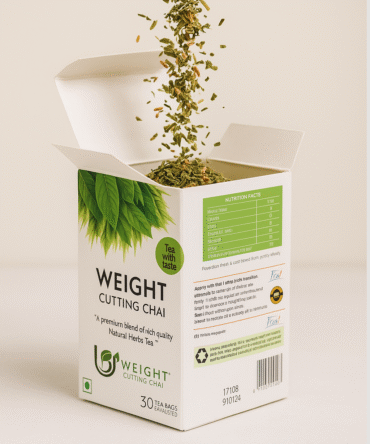 WEIGHT CUTTING CHAI for weight loss ( Net weight 54 gram and 30 Tea Bags Enveloped),30 Count (Pack of 1)
